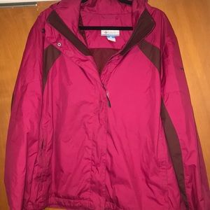 Pink Columbia Rain jacket